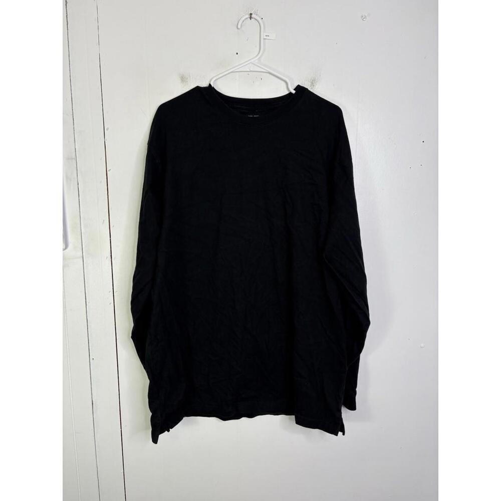 Duluth Trading Shirt Mens Large Longtail T Long Sleeve Cotton Basic Black